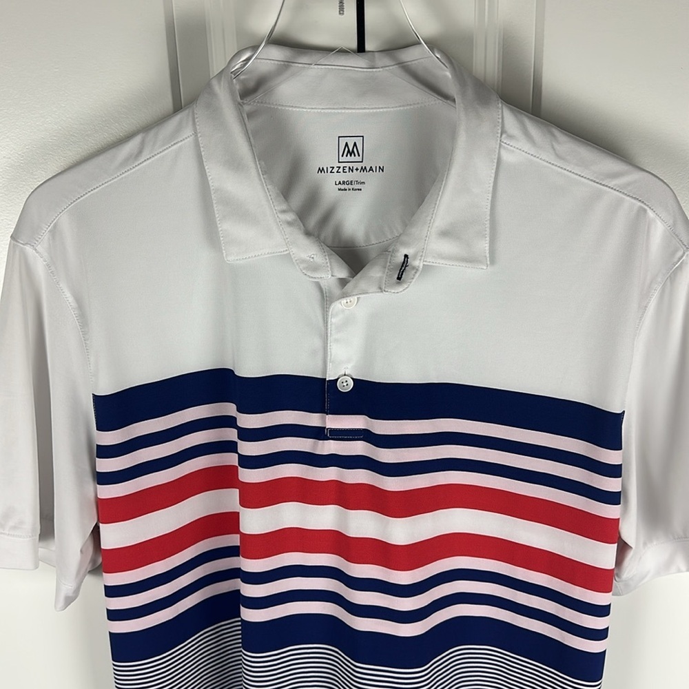 Mizzen+Main Striped Versa Polo Shirt - Picture 4 of 8